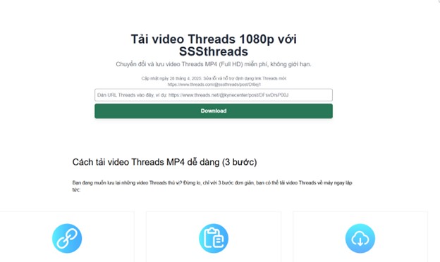 Cách Tải Video Threads Bằng SSSThreads