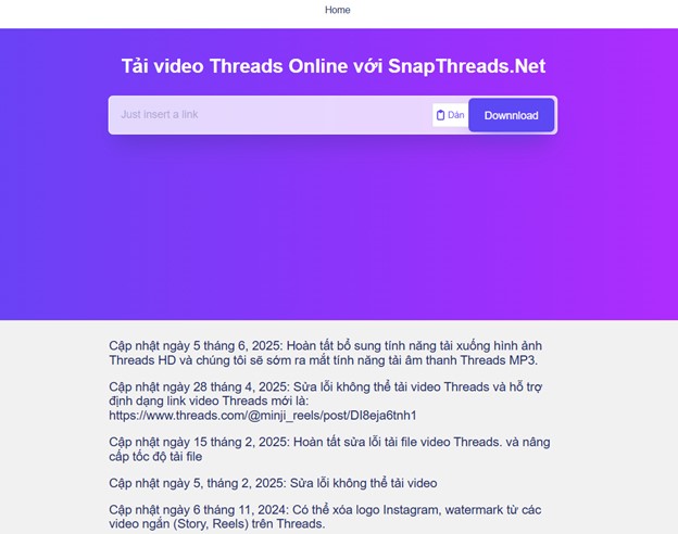 Cách Tải Video Threads Bằng SnapThreads