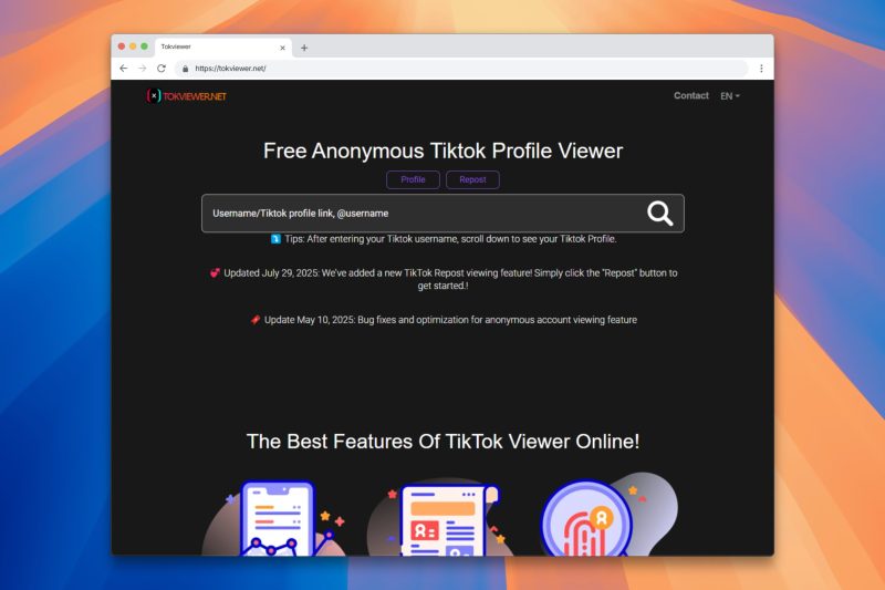How to View TikTok Profiles Anonymously for Free with TokViewer