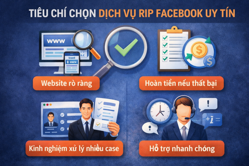 Tiêu Chí Chọn Dịch Vụ Rip Facebook Uy Tín
