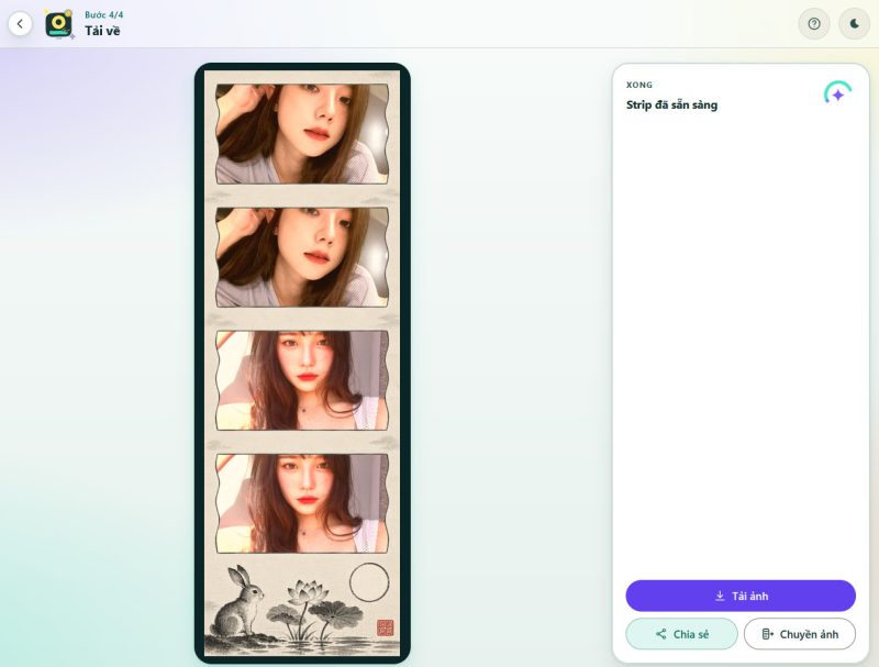 Hướng dẫn chụp photobooth online trên Booth Summer